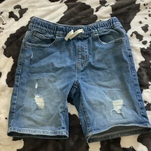 Old Navy Blue Ripped Denim Shorts